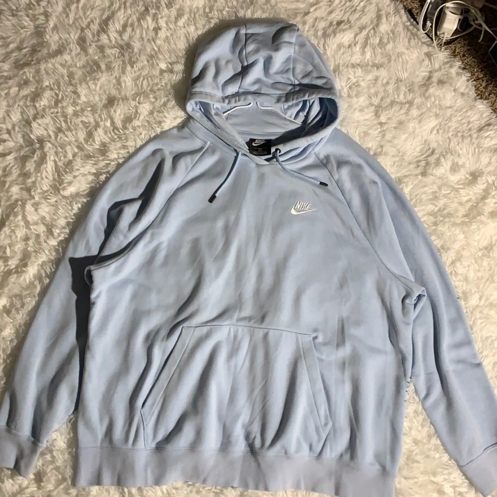 Nike Swoosh Baby Blue Hoodie